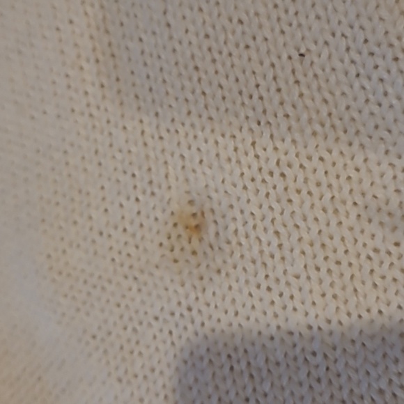 Studio Collection Vintage Ivory Embellished Cardigan Sweater size L - Picture 5 of 5